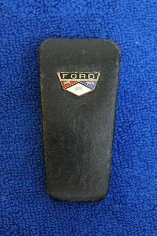Leather Ford Emblem Badge Key Chain Key Case Accessory F100 F150 Truck Bronco