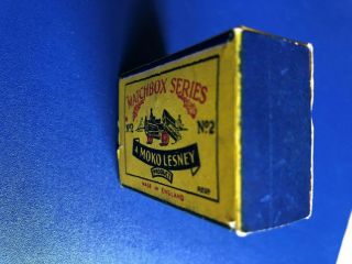 Vintage Moko Lesney Matchbox Series No 2 Box Only for Dumper 4