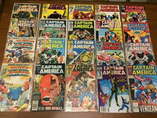 Vintage Captain America Comic Books By Marvel Bronze Copper Age 140