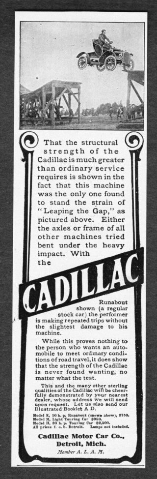 1906 Cadillac Runabout Model K 10 H.  P.  