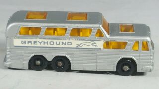Lesney Matchbox Series No.  66 Die Cast Greyhound Bus Yellow Pkc