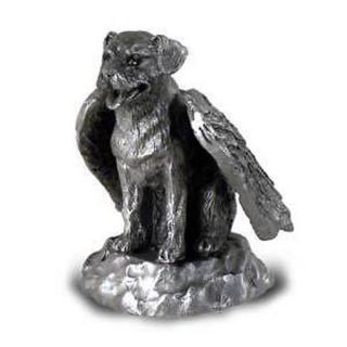 Pewter Angel Rottweiler Dog Ornament Figurine Statue