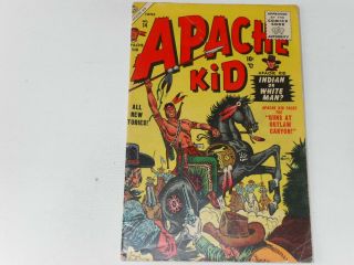 Apache Kid 14 June 1955 Atlas Western Comic Fine Minus