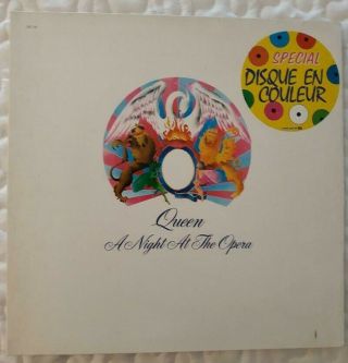 Queen A Night At The Opera White - Colored Vinyl Gatefold Lp,  1976.