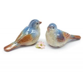 Bluebird Ceramic Figurine Pair