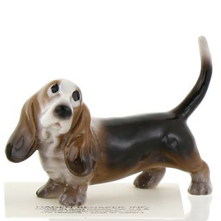 Papa Basset Hound Miniature Dog Figurine Handmade In America By Hagen - Renaker