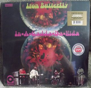 Rare Iron Butterfly - In - A - Gadda - Da - Vida Psychedelic Splatter Vinyl Lp