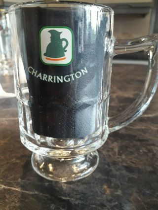 Vintage Charrington Half Pint Beer Glass With Crown Stamp 301