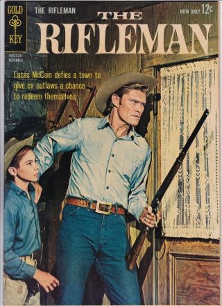 The Rifleman 13 (dell) Chuck Conners - Johnny Crawford - Photo Cover