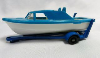 Vtg 1960s Miniature Diecast Toy Vehicle Lesney Matchbox Boat Tow Trailer 9