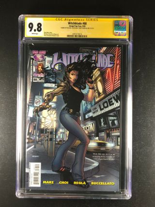 Witchblade 88 Cgc 9.  8 Signed By Rachel Dodson And Terry Dodson