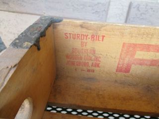 1963 Pepsi Bottle Wooden Crate,  Wood Soda Box,  Jonesboro Arkansas AR 2