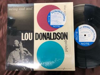 Lou Donaldson Swing And Soul Blue Note Bnst 1566 Sticker Shrink Stereo Japan Lp