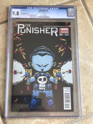 The Punisher 1 Cgc 9.  8 2014 Series - Skottie Young Variant Cover