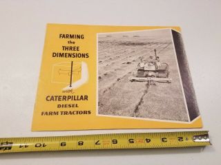 Caterpillar Farming The Three Dimensions Tractor Brochure - Sign - Cat