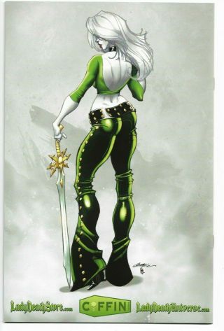 LADY DEATH 1 VARIANT J SCOTT CAMPBELL EMERALD RARE ONLY 150 NUMBERED NM 2 0 1 5 2