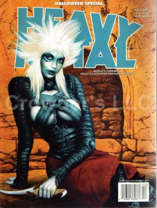 Heavy Metal Adult Illustrated Fantasy Fall 2006 Halloween Special & Spring 2007 3