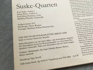 ETERNA SUSKE QUARTET Beethoven String Quartets Op.  74,  Op.  95 ED1 STEREO BS 826862 4