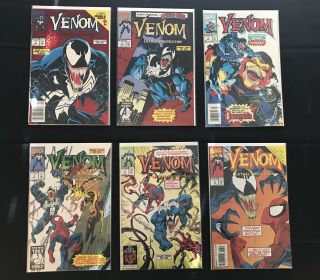 Venom Lethal Protector 1 - 6 Complete Set Marvel Comics 1993 High - Grade Copies