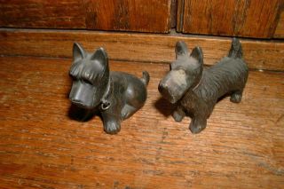 Two Vintage Scotty Dogs Metal