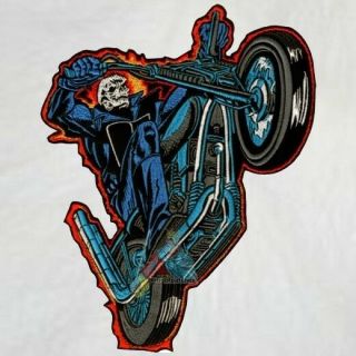 Marvel Ghost Rider Embroidered Big Patch For Back Comics Motorcycle Biker Rocker