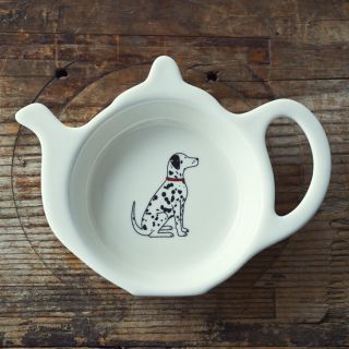 Tea Bag Holder Dish Rest | Dalmatian | Great Gift For Dog Lovers | With Gift Box
