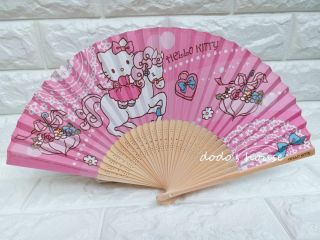 Sanrio Hello Kitty Paper Folding Fan Pink
