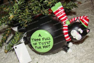 A Tree Full Of Toys For Me (our Name Is Mud) Cat Xmas Ornament (enesco,  4024449)