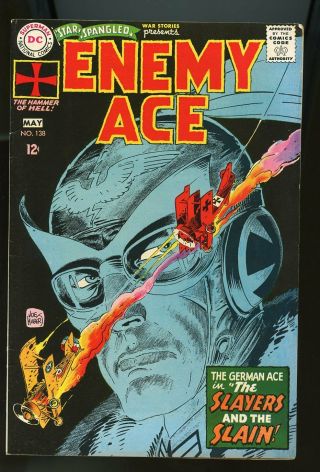 Star Spangled War Stories 138 Fine - 5.  5 Enemy Ace 1968 Dc Comics