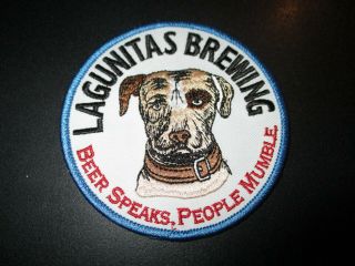 Lagunitas Brewing Classic Dog Logo Patch Craft Beer Brewery
