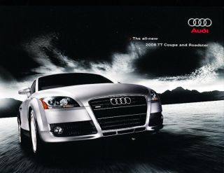 2008 Audi Tt Coupe Roadster 40 - Page Deluxe Sales Brochure Book