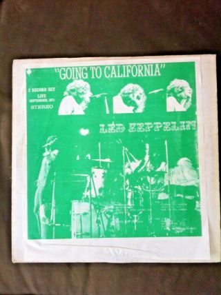 Org Rare Vinyl Double Lp Led Zeppelin Going To California Live 1971 King Kong Nr
