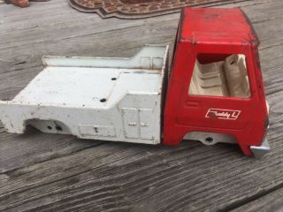 Press Steel Toys - Red Turbine Buddy L Twin Boom Wrecker Truck Body
