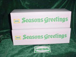 Seasons Greeting Holiday Hess Christmas Fire Truck Box Red For 1970 - 71 Truck