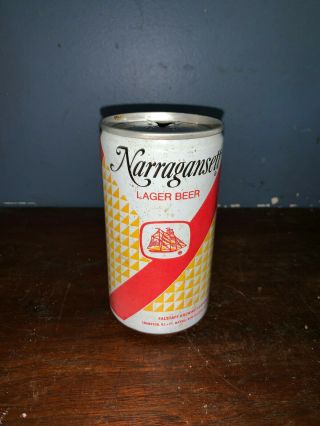 Vintage Narragansett Lager Beer Metal Pull Tab Beer Can 12 Oz Empty