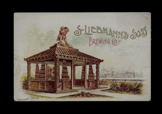 1887 Brewery Advertising Card - Liebmann 