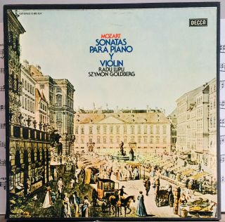 Mozart Piano & Violin Sonatas Lupu - Goldberg Decca 13bb 207 - 212 Ed1 6lp Spain Nm
