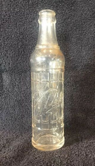 Vintage Clear Glass Blatz Beer Bottle 7 1/2 Ounces