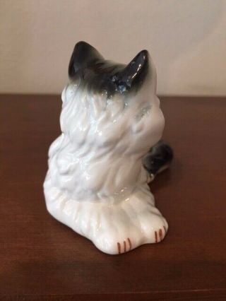 Vintage Fine Bone China Persian Cat Figurine Made in Taiwan Sticker 2