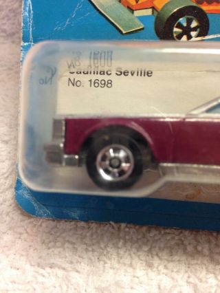 Mattel Hot Wheels collectible Purple Die Cast Metal Cadillac Seville.  No.  1698 3