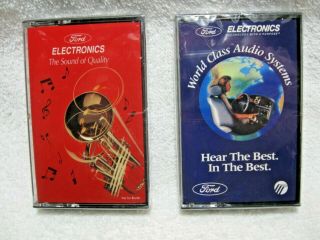 Nos Ford Electronics Audio Systems Demonstration Cassette Tapes - Mustang