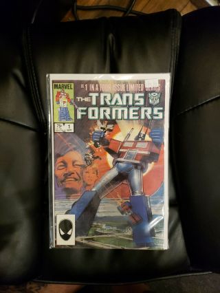 The Transformers 1 (sep 1984 Marvel) [1st Print] Springer,  Bill Sienkiewicz X