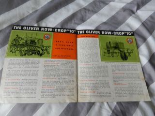 RARE 1936 OLIVER ROW - CROP 70 TRACTOR SALES BROCHURE - OUT OF TOMORROW 4