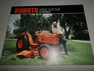 Kubota 1987 Lawn And Garden And Attachments Brochure Vintage Form 4033 - 01