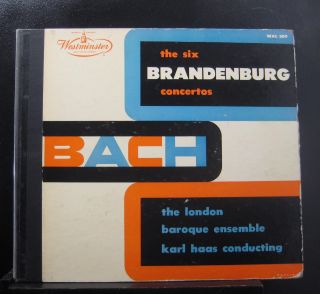 Karl Haas,  Bach - The Six Brandenburg Concertos 3 Lp Vg,  Wal 309 Vinyl Record