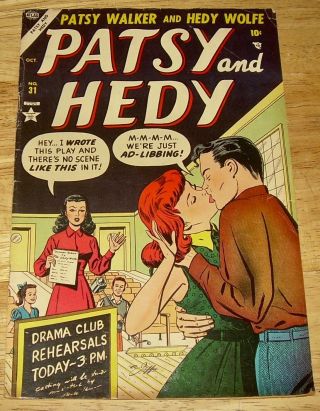 Patsy And Hedy Comics 31 Atlas/marvel Gga Scarce Vg,  Patsy Walker Millie Model