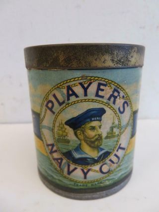 Really Old Tin Box Players Navy Cut Cigarettes Tin