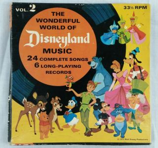 The Wonderful World Of Disneyland Music Volume 2 Vinyl Lp 33 Records Disney Song