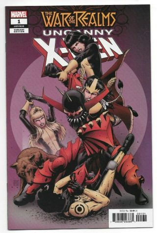 Marvel Comics War Of The Realms Uncanny X - Men 1 First Printing 1:50 Variant