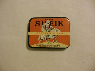 Sheik Condom Vintage Tin
